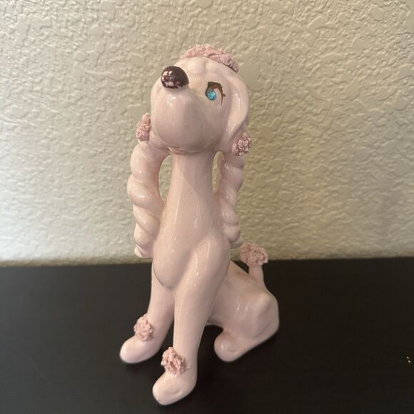 Kreiss Vintage Link Poodle Mama Dog Spaghetti Blue Rhinestone Eyes NO Puppies - Picture 1 of 7